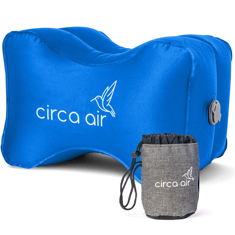 Circa Air Inflatable Knee Pillow for Side Sleepers - Orthopedic Knee Pillows for Sleeping, Sciatica Relief, Back Pain, Leg Pain, Hip or Joint Pain. Weighs Only 1.98 Oz Perfect for Travel/Home - Image 1